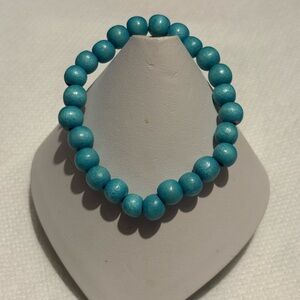 Elegant Blue Beaded Bracelet